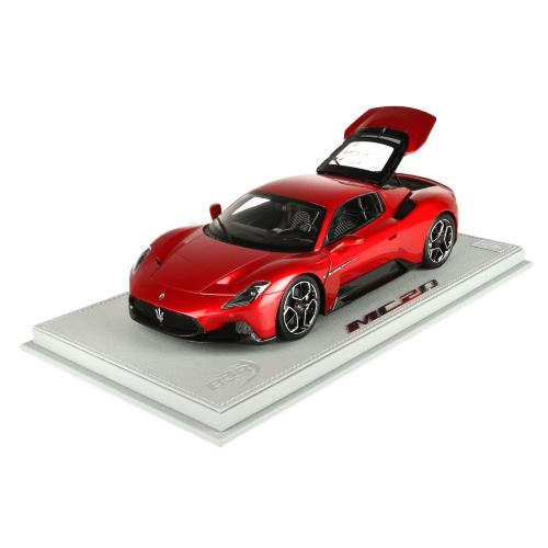 1:18 BBR Maserati Mc20 Rosso Vincente Metallizato Whit Showcase HE180051CDIE