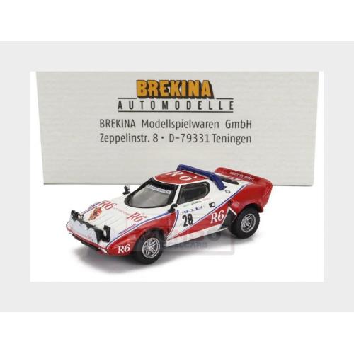 1:87 BREKINA PLAST Lancia Stratos Hf (Night Version) #28 Rally Isola D'Elba 1982 Isabella Bignardi Luisa Zumelli Red White BRE29661