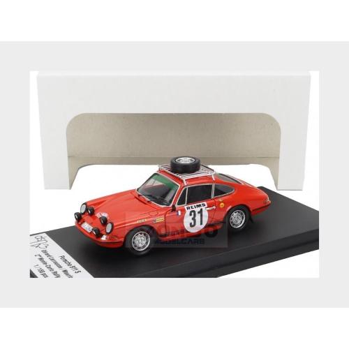 1:43 TROFEU Porsche 911S Coupe (Night Version) #31 2Nd Rally Montecarlo 1969 Gerard Larrousse Maurice Gelin Orange TRFDSN158