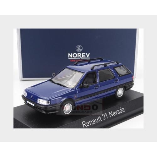 1:43 NOREV Renault R21 Nevada Sw Station Wagon 1998 Blue NV512132