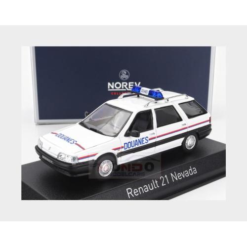 1:43 NOREV Renault R21 Nevada Sw Station Wagon Douanes 1993 White NV512136