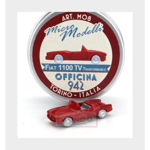 1:160 OFFICINA-942 Fiat 1100/103 Trasformabile Cabriolet Open 1953 Red ARTM08A