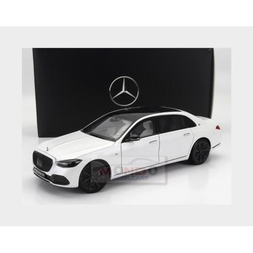 1:18 NOREV Mercedes Benz S-Class S680 Maybach (X223) 4-Matic Night Series 2019 Opalith White Magno Black B66960666