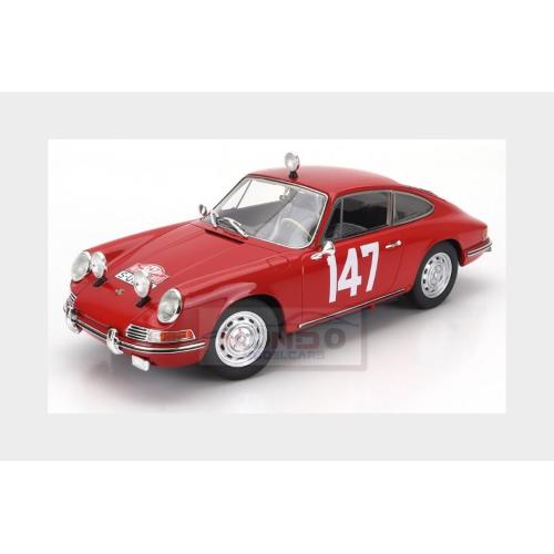 1:18 MATRIX Porsche 911S Coupe #147 Winner Class Rally Montecarlo 1965 Herbert Linge Peter Falk Red MXL1607-031