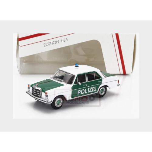 1:64 SCHUCO Mercedes Benz 200/8 Polizei 1972 Green White 452037400