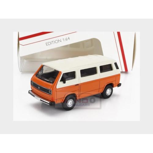1:64 SCHUCO Volkswagen T3 Minibus Lexus 1979 Orange White 452037800