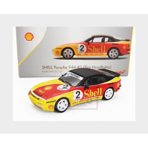 1:64 SPARK Porsche 944 Shell #2 Racing 1989 Yellow Red Black YO64003
