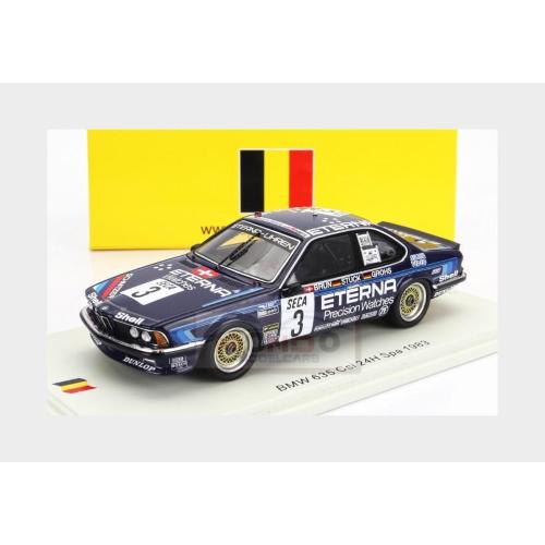 1:43 SPARK Bmw 6-Series 635 Csi #3 24H Spa 1983 H.J.Stuck W.Brun H.Grohs SB653