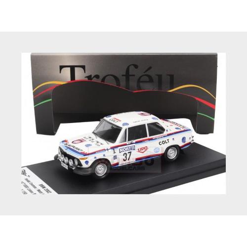 1:43 TROFEU Bmw 2002 (Night Version) #37 Rally 1000 Lakes 1974 Heikki Enomaa Matti Hankavaara White Blue Red TFRRFi30