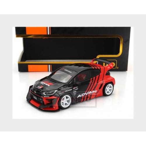 1:43 IXO Toyota Yaris Gr Pandem Rhd 2022 Black Red MOC328.22