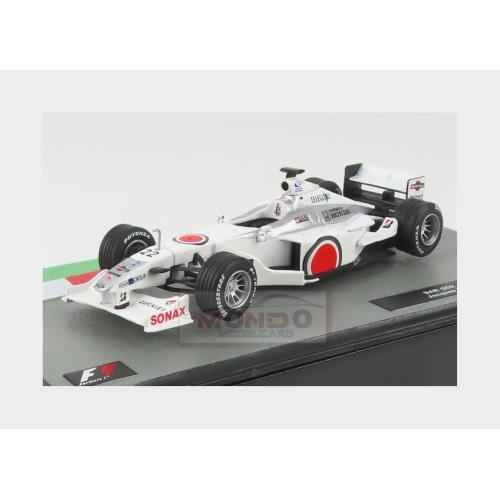 1:43 EDICOLA Bar F1 002 Honda #22 Season 2000 Jacques Villeneuve White FORMULA1AUTOCOL092