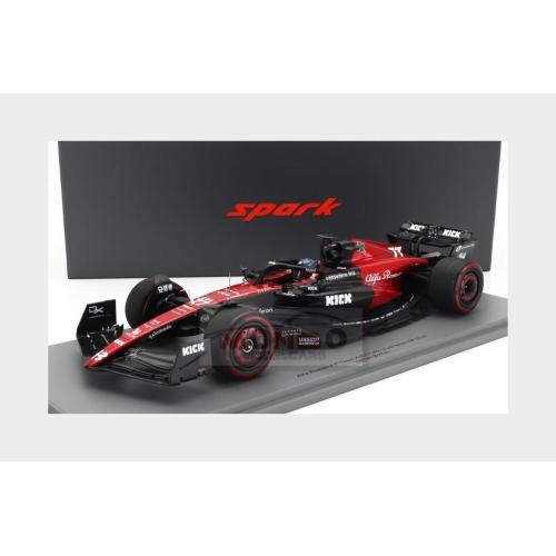 1:18 SPARK Alfa Romeo F1 C43 Team Stake #77 Australian Gp 2023 Valtteri Bottas With Showcase 18S878