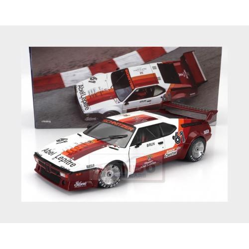 1:18 WERK83 Bmw M1 M88 3.5L #61 Procar Series Monaco Race 1980 Walter Brun Red White W1803016