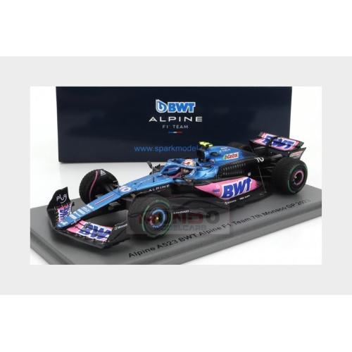 1:43 SPARK Renault F1 A523 Team Bwt Alpine #10 7Th Monaco Gp 2023 Pierre Gasly S8565