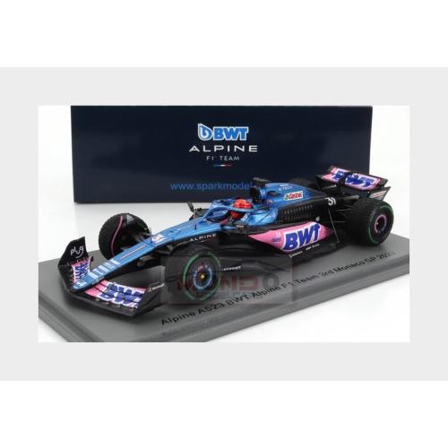 1:43 SPARK Renault F1 A523 Team Bwt Alpine #31 3Rd Monaco Gp 2023 Esteban Ocon S8566