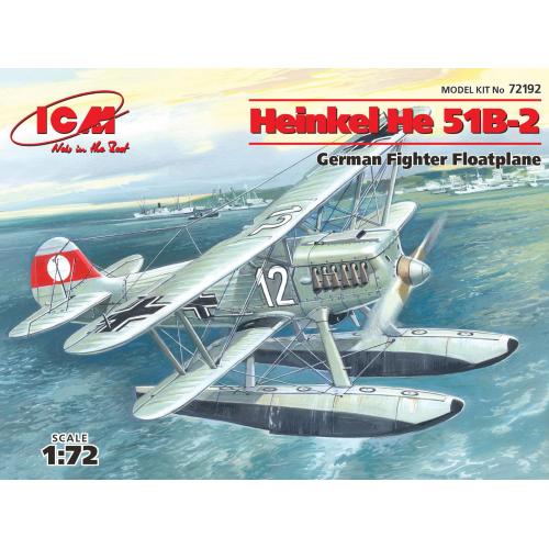 1:72 ICM KIT Heinkel He 51B-2 German Floatplane ICM72192