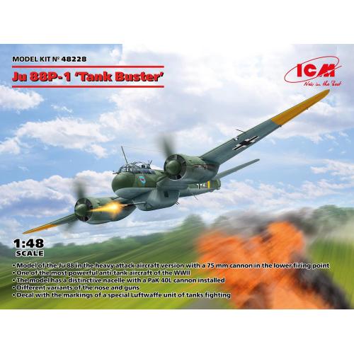 1:48 ICM KIT Ju 88P-1 Tank Buster ICM48228