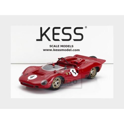 1:43 KESS MODEL Ferrari 350 P4 Spider Can-Am S/N0858 #4 Tasman Gp Longford 1968 C.Amon Red KE43056371
