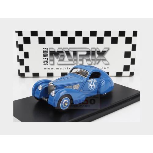 1:43 MATRIX Bugatti T51 Dubos #44 Rally Paris Nice 1931 Light Blue MXR40205-011