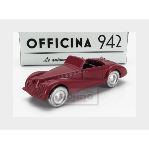 1:76 OFFICINA-942 Fiat 2800 Spider Bertone 1943 Red ART2051A