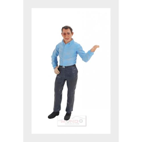 1:18 LE MANS MINIATURES Figures Mr Carroll Sans Chapeau Without Hat 1966 Light Blue Grey FLM118046-P1
