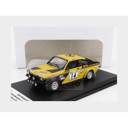 1:43 TROFEU Opel Kadett Gte (Night Version) #14 Rally Portugal 1978 Achim Warmbold Claes Billstam Yellow Black TRFDSN181