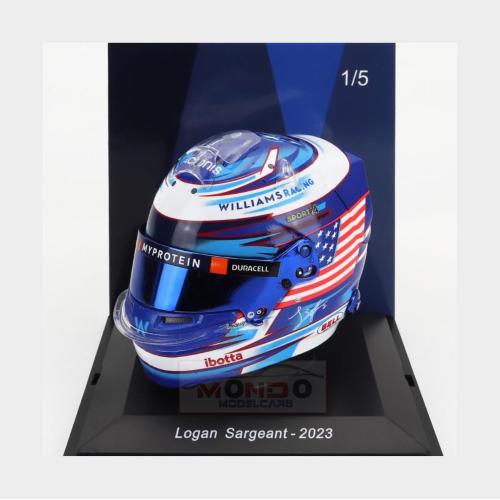 1:5 SPARK Bell Helmet F1 Casco Helmet Williams Fw45 Team Williams Racing #2 Season 2023 Logan Sergeant 5HF112