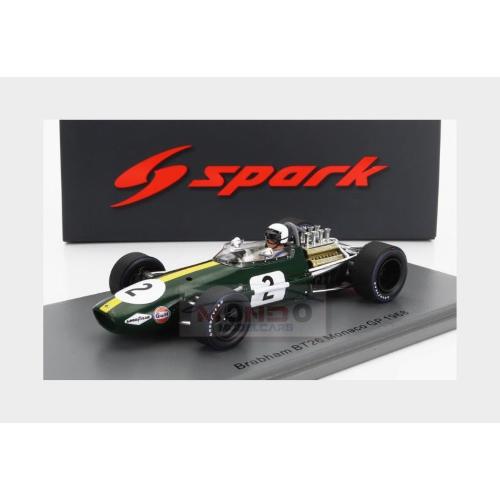 1:43 SPARK Brabham F1 Bt26 #2 Monaco Gp 1968 J.Brabham S8310