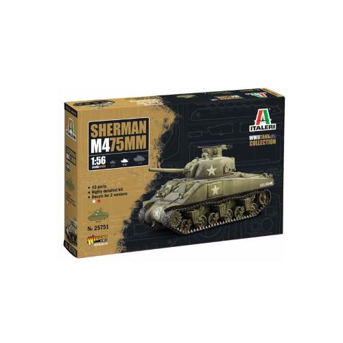 1:56 ITALERI M4 Sherman (75 mm) Kit IT25751