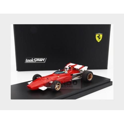 1:43 LOOKSMART Ferrari F1 312B #0 Test Modena Italy 1969 Chris Amon Red White LSRC098