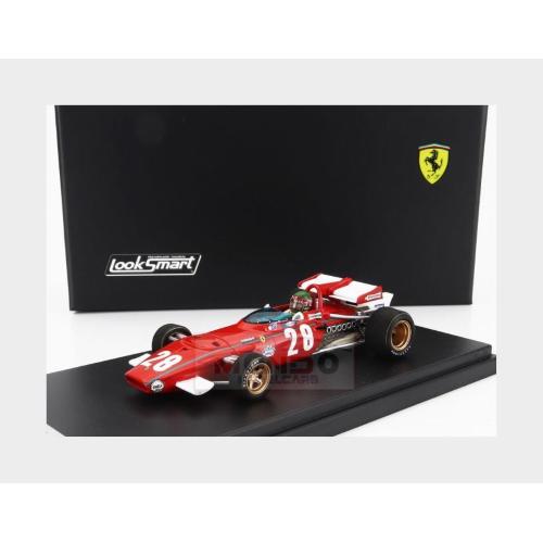 1:43 LOOKSMART Ferrari F1 312B #28 4Th Belgium Gp 1970 Ignazio Giusti Red White LSRC099