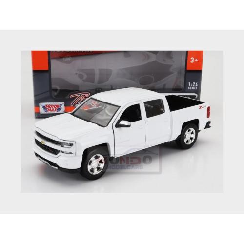 1:27 MOTORMAX Chevrolet Silverado 1500 Lt-Z71 Crew Cab Pick-Up 2017 White MTM79348W