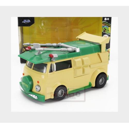 1:32 JADA Volkswagen Party Wagon Donatello Ninja Turtles Tartarughe Ninja Yellow Green 253282000-34723