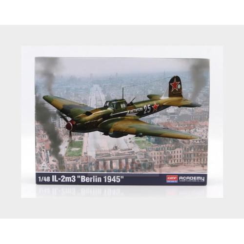 1:48 ACADEMY Ilyushin Il-2M3 Military Airplane Berlin 1945 Kit AC12357