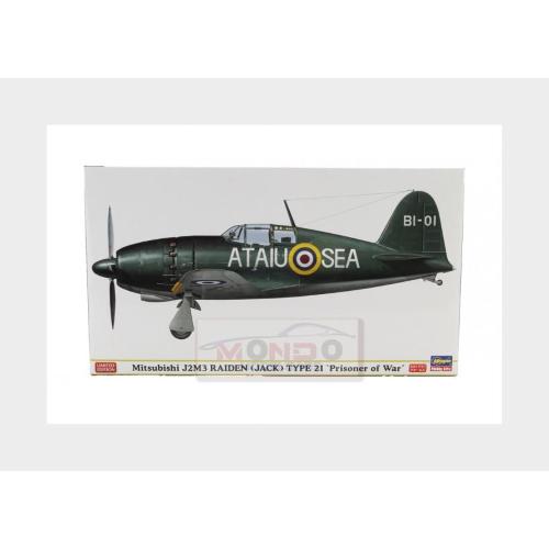 1:48 HASEGAWA Mitsubishi J2M3 Raiden Type 21 Prisoner Of War Military Airplane 1942 Kit HASSP305