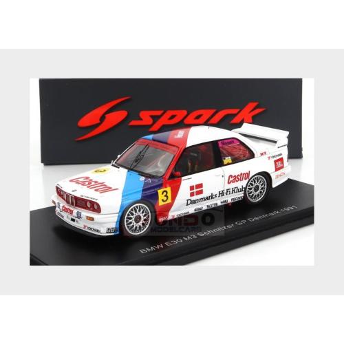 1:43 SPARK Bmw 3-Series M3 (E30) Team Schnitzer #3 Denmark Gp 1991 Kris Nissen White Blue Red S2821