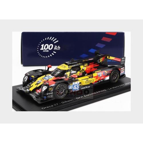 1:43 SPARK Oreca 07 Gibson Gk428 4.2L V8 Team Dkr Engineering #43 24H Le Mans 2023 M.Martin T.Van Rompuy U.De Wild Yellow Red White Black S8750