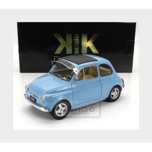 1:12 KK SCALE Fiat 500 F Custom With Abarth Rims Light Blue 1968 KKDC120065