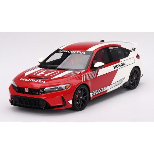 1:18 TRUESCALE Honda Civic Type-R 2023 White Red TS0525