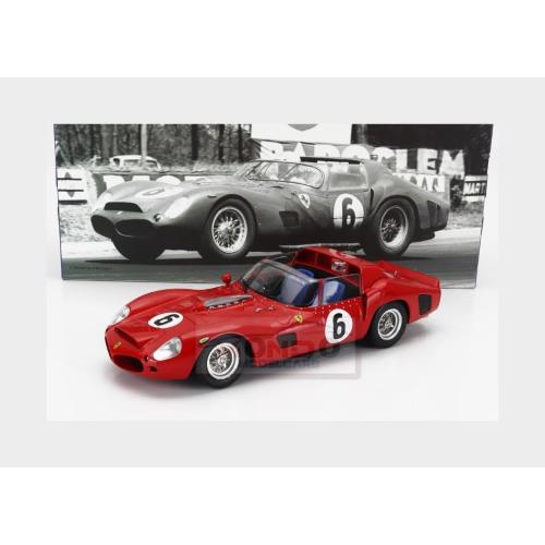 1:18 WERK83 Ferrari 330 Tri/Lm Spider 4.0L V12 Team Spa Ferrari Sefac #6 Winner 24H Le Mans 1962 Oliver Gendebien Phil Hill Red W18023001