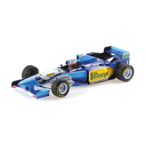 1:18 MINICHAMPS Benetton F1 B195 Team Mild Seven Renault #1 World Champion Winner Belgium Gp 1995 Michael Schumacher Blue Yellow 510952901