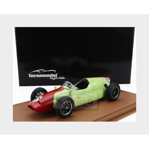 1:18 TECNOMODEL Cooper F1 T51 #16 Monaco Gp 1960 Chris Bistrow Light Green Red TM18-298D