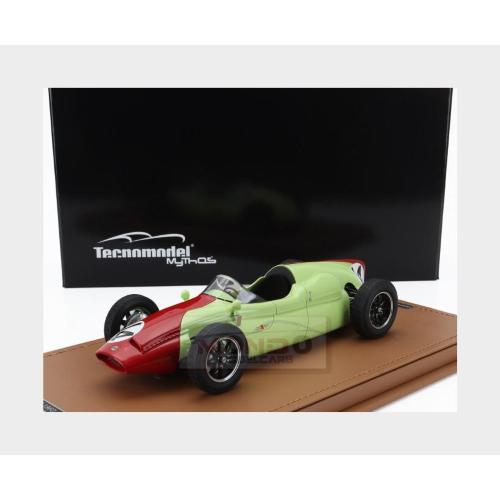 1:18 TECNOMODEL Cooper F1 T51 #14 British Gp 1960 Olivier Gendebien Light Green Red TM18-298E