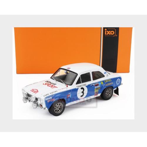 1:24 IXO Ford England Escort Mki Rs 1600 (Night Version) #3 Rally Montecarlo 1973 Timo Makinen Henry Liddon Blue White 24RAL033B.22