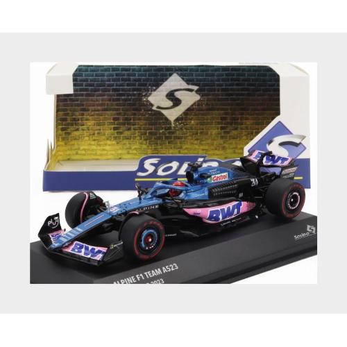 1:43 SOLIDO Alpine F1 A523 Team Bwt Alpine #31 3Rd Monaco Gp 2023 Esteban Ocon Blue Pink SL4317701