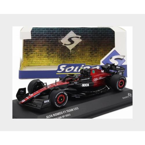 1:43 SOLIDO Alfa Romeo F1 C43 Team Stake #24 Australian Gp 2023 Guanyu Zhou Black Red SL4317902