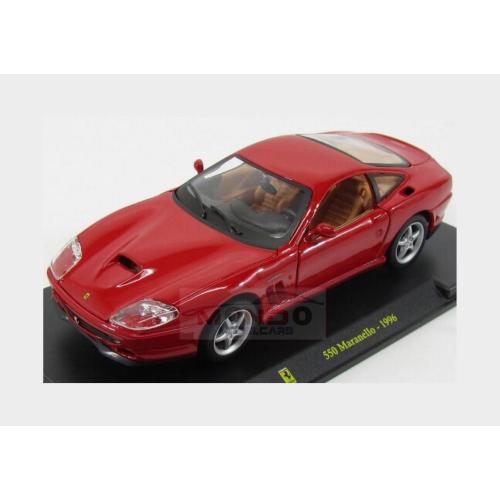 1:24 EDICOLA Ferrari 550 Maranello 1996 Con Vetrina With Showcase Red AB24F019