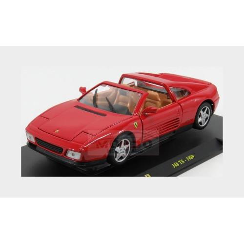1:24 EDICOLA Ferrari 348Ts Spider 1989 Con Vetrina With Showcase Red AB24F026