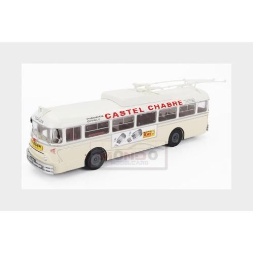 1:43 EDICOLA Chausson Vbc-Apurmtt Autobus Filobus France 1963 Cream White AUTDALMONCOLL110