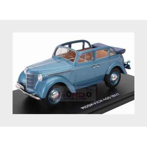 1:24 EDICOLA Moskvitch 400 Cabriolet 1947 Blue Met VQR045
